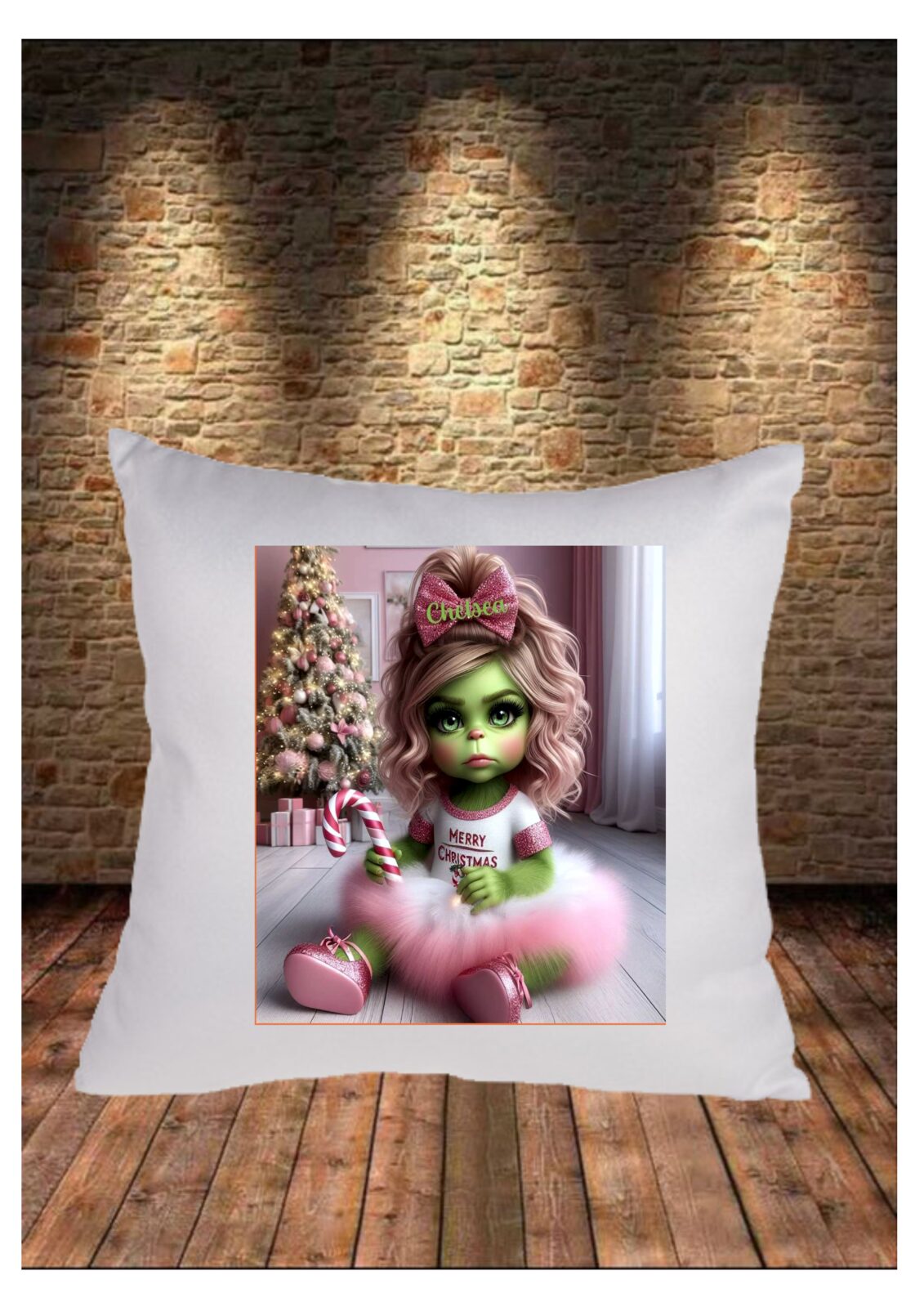 Perna personalizata satin